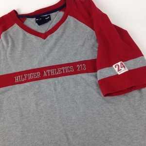 Vintage Hilfiger Athletics L spell out street wear